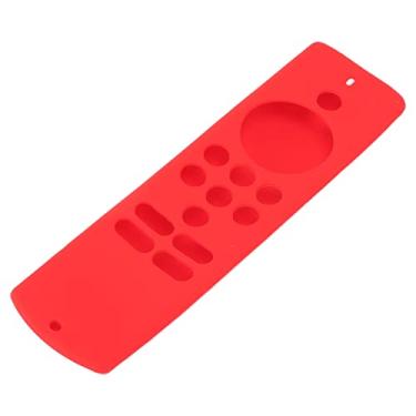Imagem de Luva Remota Protetora à Prova de Choque Macia de Silicone Com Cordão para Fire TV Stick Lite (Conjunto Vermelho)