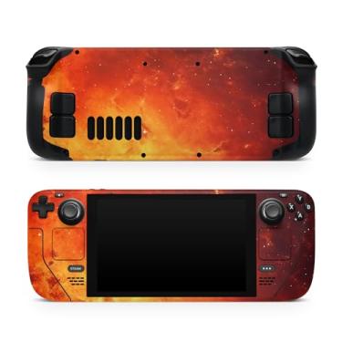 Imagem de TACKY DESIGN FireSkin compatível com Steam Deck Skin LCD e compatível com Steam Deck OLED Skin, Lava Orange, decalque de vinil premium 3M, capa completa, compatível com adesivo Steam Deck
