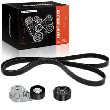 Imagem de A-Premium Kit de correia de transmissão serpentina do motor compatível com GMC, Buick, Chevrolet, Isuzu, Oldsmobile e Saab Cars - Envoy XL, Envoy XUV, Rainier, Trailblazer EXT, Ascender, Bravada,