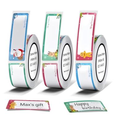 Imagem de ORGBRO Fita adesiva X1, papel de impressão de etiqueta térmica genuíno 0,47" × 1,144.8 cm (12 × 40 mm), substituição de fita de etiquetagem de escritório laminada padrão, 160 fitas/rolo, 3 rolos, tema