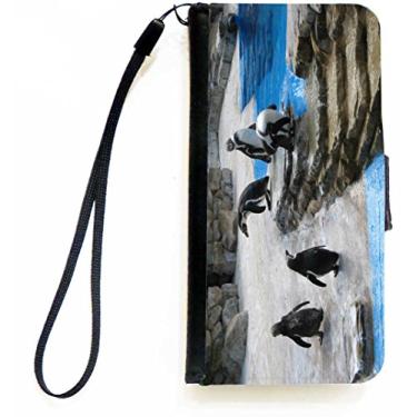 Imagem de Rikki Knight Capa carteira flip pinguins no gelo com aba magnética para Apple iPhone 5c