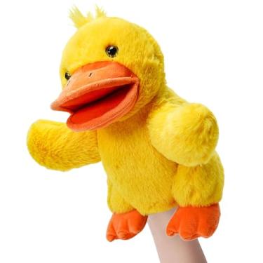 Imagem de Fantoche de pelúcia macio, de trabalho de fantoche de mão | Fantoches de mão de aves para educação infantil de 9,84 polegadas - Fantoches de dedo de aves de educação infantil, dedo de desempenho