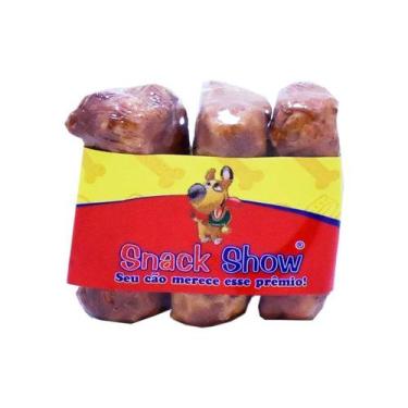 Imagem de Osso Prensado Snack Show para Cães sabor Bacon 3un
