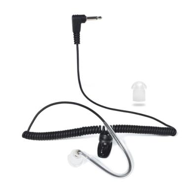 Imagem de HYSHIKRA Fone de ouvido de armadura equilibrada de vigilância de 3,5 mm, fone de ouvido apenas para transceptor de amador Walkie-talkies, acessórios de microfone de alto-falante de rádio com orelhas