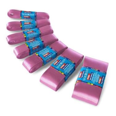 Imagem de Fita De Cetim Mimosa N.3 15mm X 10 Mts C/5 Un = 50metros - Fitas Regin