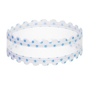 Imagem de 10m Fita Aramada Voil Páscoa Poás 2,2cm x 10m - Fitas e Festas, Azul P