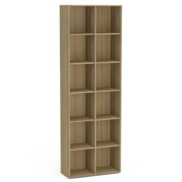 Imagem de Estante Multifuncional Caracol com 12 Nichos Castanho - Politorno, Cas