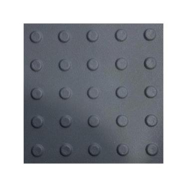 Imagem de Kit 16 pisos tatil alerta cinza texturizado pvc 25x25cm - LAGGE ACESSI
