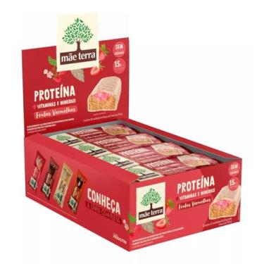 Imagem de BARRA PROTEICA VITAMINA 12UN X 60G VEGANO MÃE TERRA FRUTAS VERMELHAS