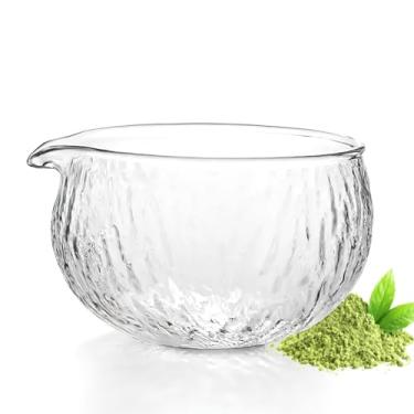 Imagem de CAMATET Tigela Matcha com bico, tigela de vidro Matcha de 500 ml/510.3 g, Matcha Chawan cerimonial japonês para Matcha em pó/salada/fruta/sopa/chá