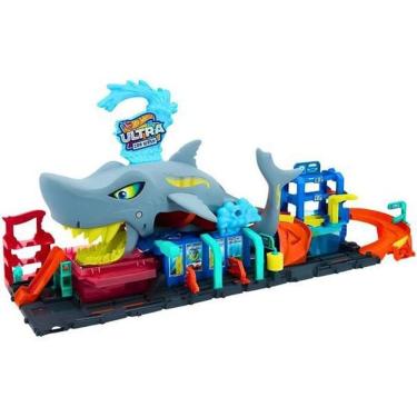 Imagem de Hot Wheels City Pista Lava-Rápido Mega Tubarão - Mattel