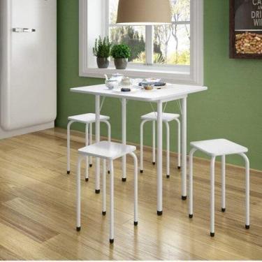 Imagem de Conjunto Mesa Dobrável 4 Lugares Asti - Bona Vita Móveis