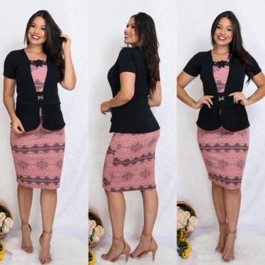 Imagem de Vestido Moda Evangélica Comportada Festa Casamento Madrinha Oferta - U