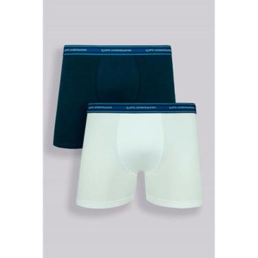Imagem de Kit/2 Cueca Boxer Lupo 00523-088 Adulto Algodão Com Elastano T. P/GG, 