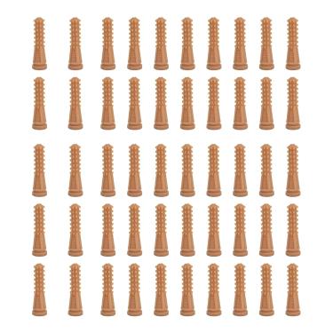 Imagem de QANYEGN 50 PCS Penas arrancando dedos, bastão de borracha para remoção de pêlos de aves, máquina automática de depilação de aves haste de depilação para peças de máquinas de (Skin Color)