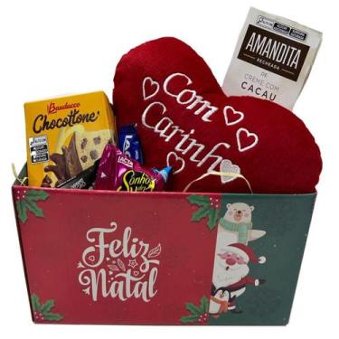 Imagem de Presente Cesta de Natal Chocolates Chocottone Pelúcia Top - Geral