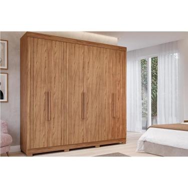 Imagem de Guarda Roupa Casal 6 Portas e 6 Gavetas Guarapari Cinamomo - Panan