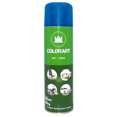 Imagem de Tinta Spray Colorart Uso Geral Cor Azul Colonial Secagem Rápida Interi