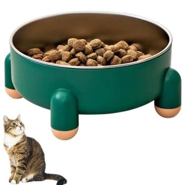 Imagem de Comedouro Elevado Cachorro Gato Cao Tigela Removivel Raçao Animal de E