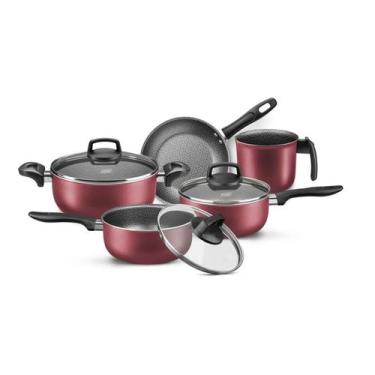 Imagem de Conjunto Panelas 5 Peças Madri Cereja Supra Mta