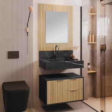 Imagem de Armário para Banheiro Suspenso Ripy 60cm