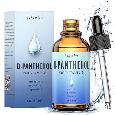 Imagem de D-Pantenol líquido Viktairy Pro-vitamina B5 30mL para cuidados com a pele