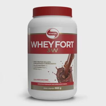 Imagem de Whey Fort 3W Pote 900gr Mochaccino Vitafor