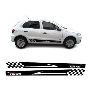 Imagem de Adesivo Faixa Lateral  Gol Trend Volkswagen Compatível Vini - onl
