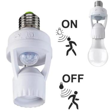 Imagem de Interruptor Sensor Presença   com Fotocélula para Lâmpadas LED com Alt