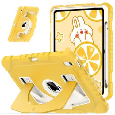 Imagem de OKP Capa infantil para iPad de 11 polegadas (A16) 2025/10,9 polegadas (10ª geração) 2022, capa protetora resistente à prova de choque para iPad de 11ª/10ª geração com suporte embutido, suporte de