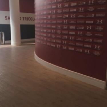 Imagem de Kit c/5 barras Rodapé de Poliestireno 11cm x 18mm x 2.44m Frisado MF11 nmc 12m