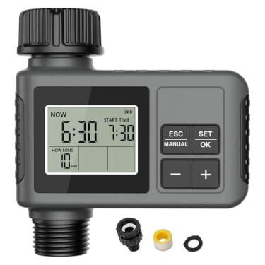 Imagem de Timer de Aspersão Inteligente Programável Timer de Torneira Programável de Irrigação de Gotejamento de água de Mangueira de Jardim Digital