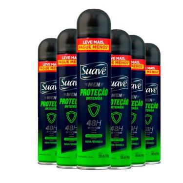 Imagem de Kit Desodorante Aerosol Suave Men Antibacterial Proteção Intensa 200ml