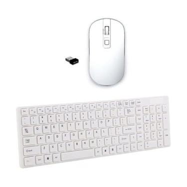 Imagem de BDNET, Teclado Mouse Wireless Branco Para Notebook Hp
