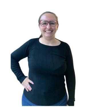 Imagem de Blusa Dunialin Feminina Modal Plus Size Preta 2449 Cor:;Tamanho:G1;Gênero:Feminino-Feminino