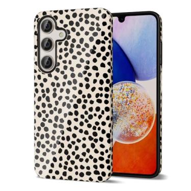 Imagem de Svanove Capa de telefone com estampa de chita para Samsung Galaxy A14 5G feminina, linda capa de leopardo para mulheres, design de estampa de animal retrô moderno de luxo, capa de plástico rígida com