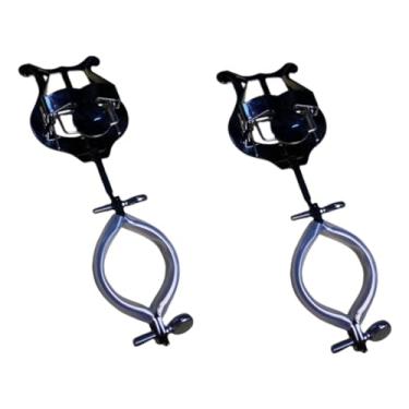 Imagem de Colaxi 2x partituras de apostas trompete acessórios de instrumentos portátil trompete de metal de ferro portátil lira marcha para desempenho de palco