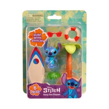 Imagem de Boneco Stitch Playset Hang Ten Prancha E Acessórios de Lilo E Stitch -