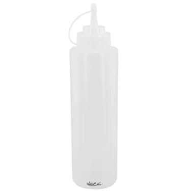 Imagem de Kit 12 Bisnagas Plásticas Graduadas Weck 1L Flexíveis Molhos Maionese Ketchup Profissional