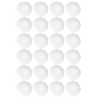 Imagem de Jogo 24 Pratos Rasos 28cm Sophia Tramontina Porcelana Branca Restaurante Hotel