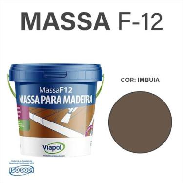 Imagem de F12 Massa P/ Madeira Cor A Escolher 6,5Kg Viapol, Imbuia