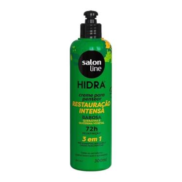 Imagem de Salon Line, Creme para Pentear, Hidra, Babosa 3 em 1, Vegano - Para Cabelos Ondulados, Cacheados e Crespos, 300ml