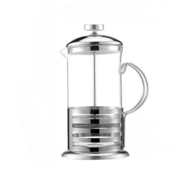 Imagem de Cafeteira Prensa Francesa de Inox e Vidro 350 à 800ml Café Cremeira Chá Capuccino Cremoso Suco Jarra Francesa(600ml)