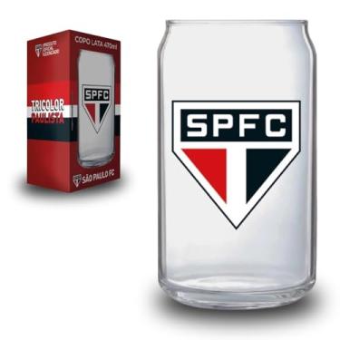 Imagem de Copo De Vidro Do São Paulo Estilo Lata 470ml Oficial