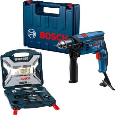 Imagem de Furadeira Impacto Bosch Gsb 13 Re Com Kit 100 Peças 220v