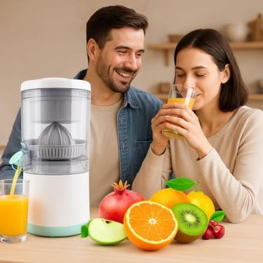 Imagem de Espremedor de suco elétrico portátil USB 45W para laranja, limão e frutas variadas