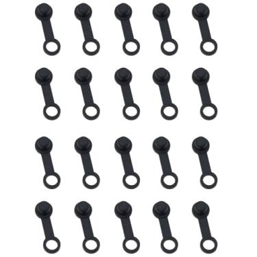 Imagem de DGZZI 20 peças de tampa universal de parafuso de exaustão de bomba inferior de motocicleta 8 mm capas de borracha para pinças de freio a disco hidráulico de bicicleta
