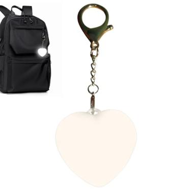 Imagem de Lâmpada Para Bolsa | Lâmpada LED Para Bolsa Com Acionamento Por Toque | Lâmpada Romântica em Formato de Coração com Alta Luminosidade Sem Ofuscamento para Viagem, Camping e Praia