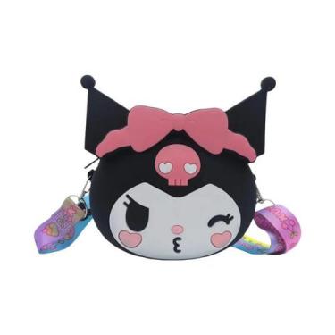Imagem de Kawaii Hello Kitty Bolsa De Silicone Pequena Bolsa Fashion Sanrio Prin