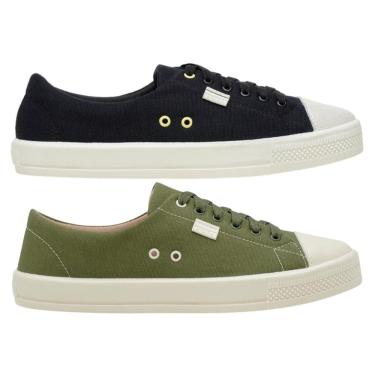 Imagem de Kit Combo com 2 Pares de Tênis Casual Moda Feminina Elegante